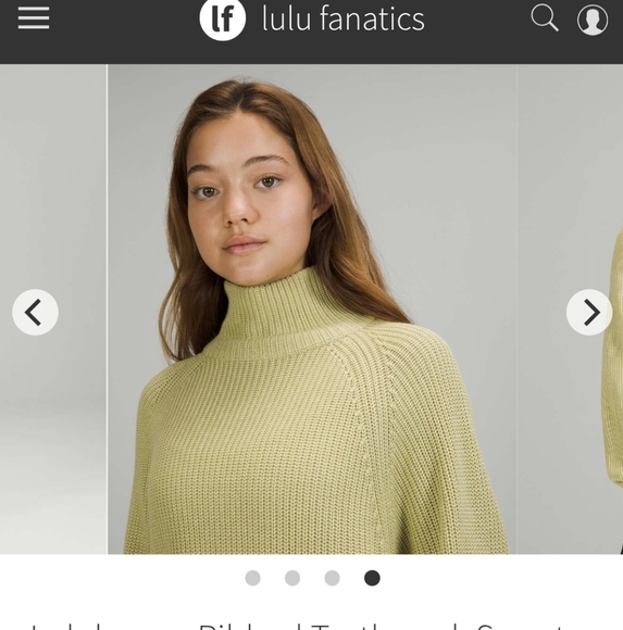 Lululemon Ribbed Turtleneck Sweater Dew Green Size XL/ XXL - Picture 6 of 12